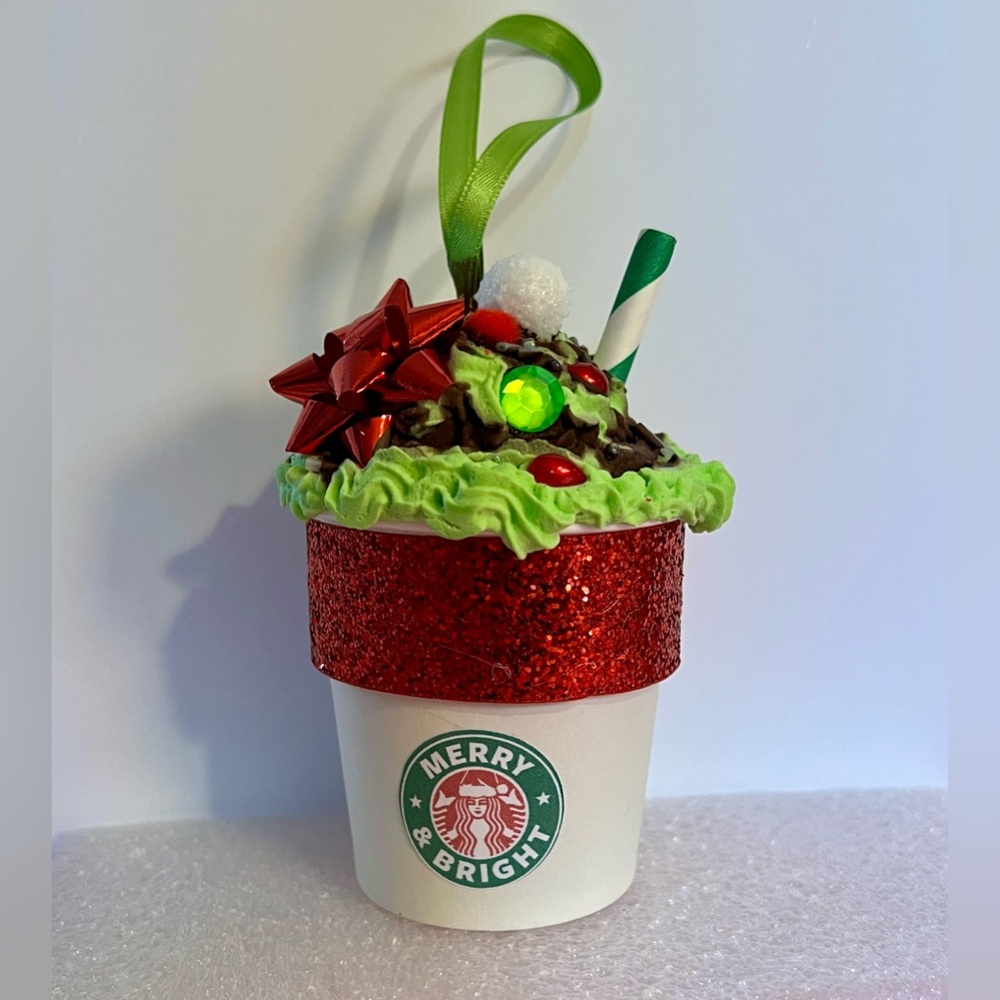 Starbucks inspired Christmas drink ornament